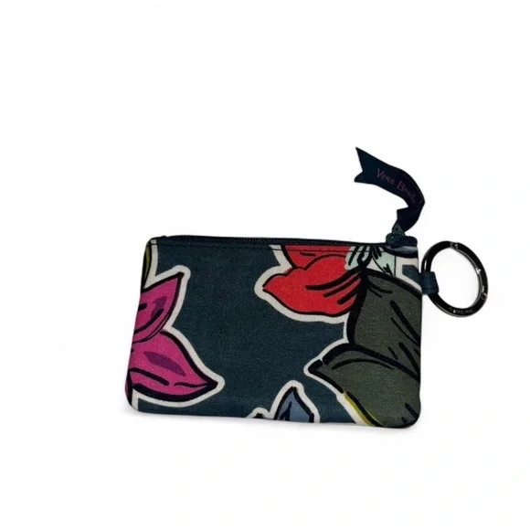 Vera Bradley Zip ID Case in retired Falling Flowers pattern - Picture 2 of 5
